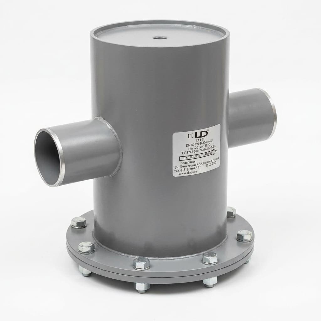 Грязевик абонентский LD вертикальный приварной DN 150 PN 16