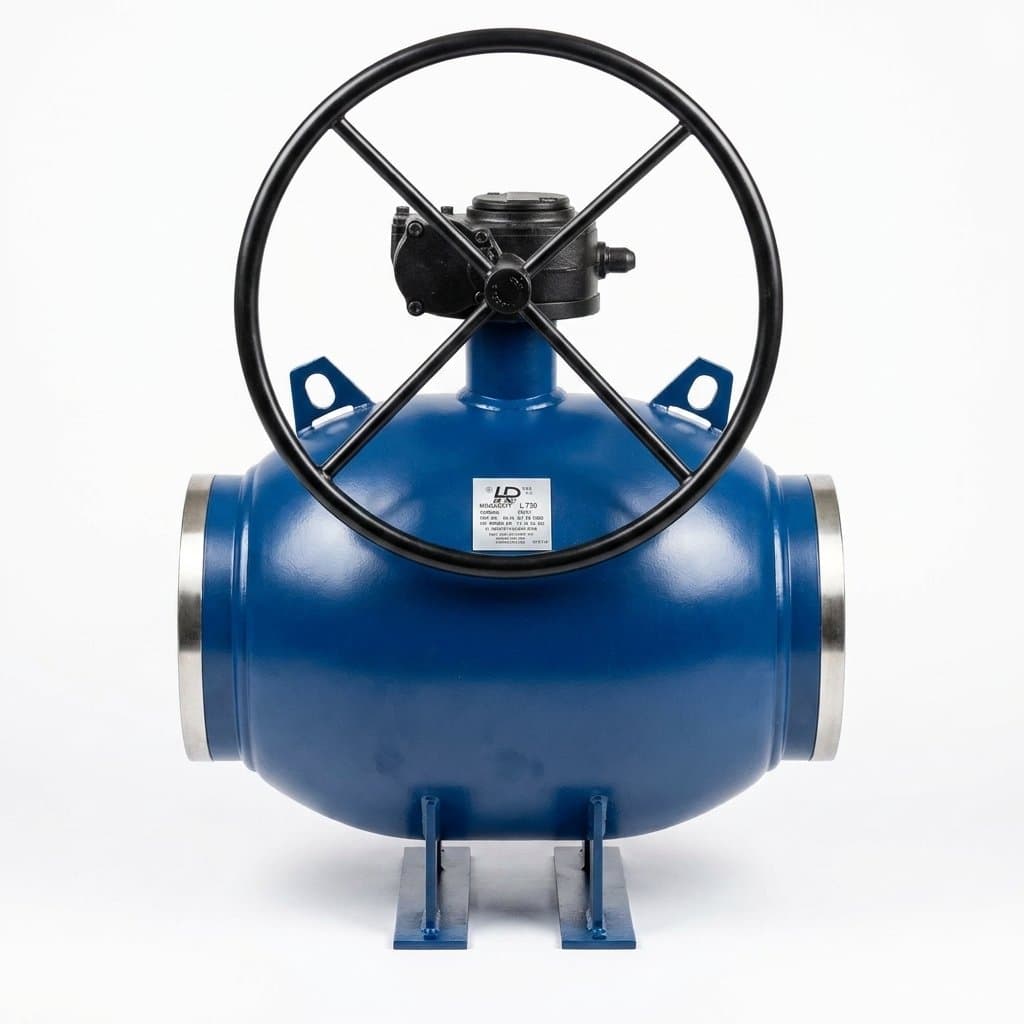 Кран шаровой LD Energy DN200 PN25 неполнопроходной с редуктором